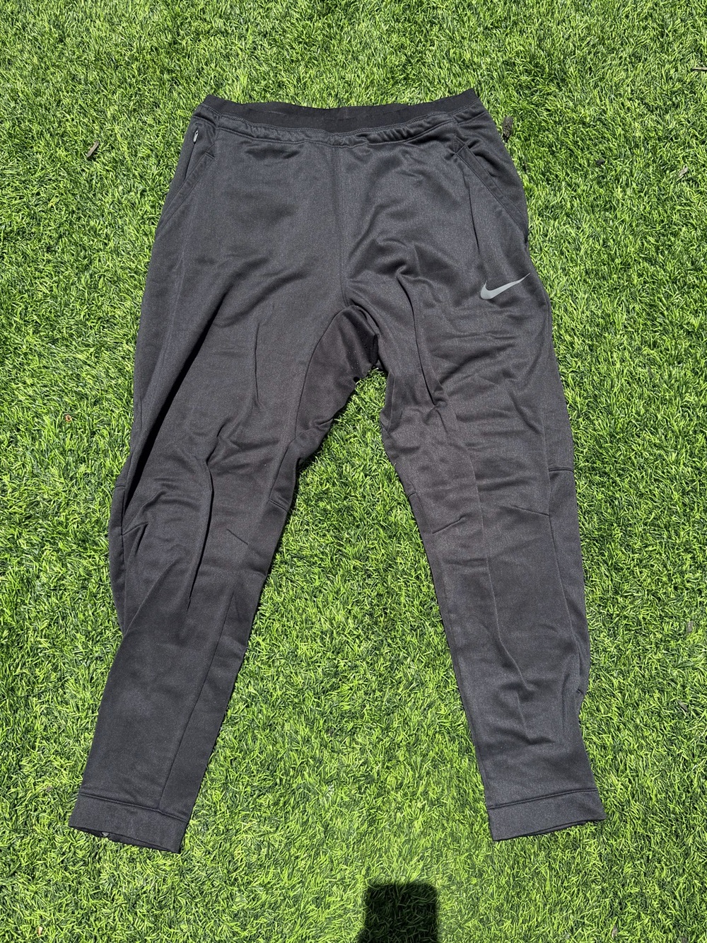 Nike Black Athletic Jogger Pants with Swoosh